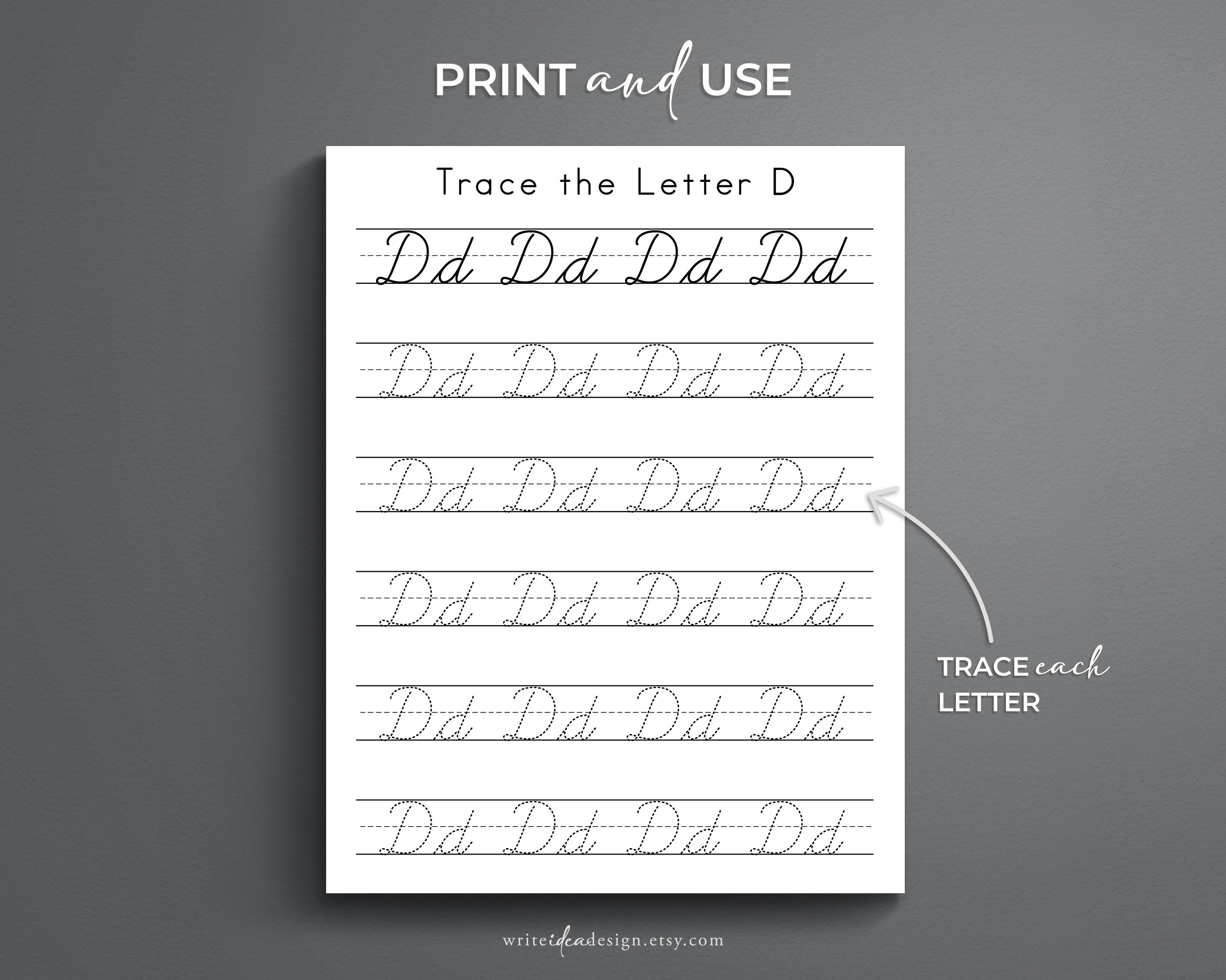 Cursive Letter Tracing. Cursive Handwriting Practice. Learn Cursive ...