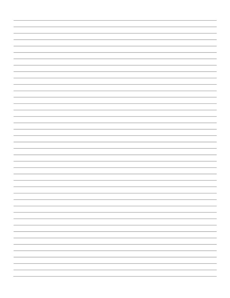Printable Wide Ruled Paper