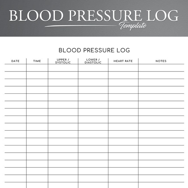 Blood Pressure Log Editable Printable. Blood Pressure Tracker. Medical Tracker. BP Tracker. Daily Blood Pressure. Blood Pressure Chart.