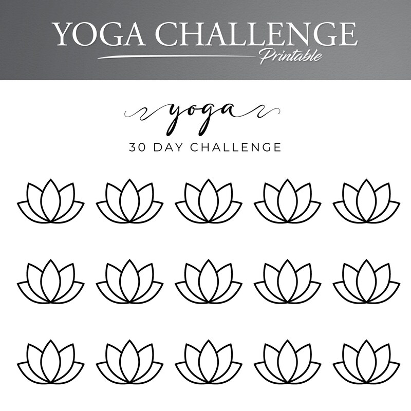 Yoga Routine Checklist - Etsy