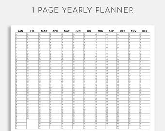 365 Day Calendar - Etsy