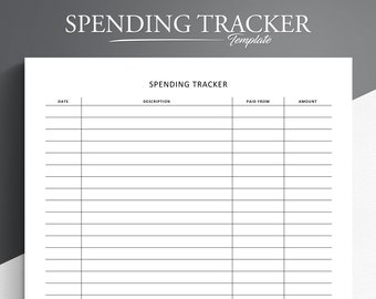 Pet Expense Tracker Printable Pet Spending Log Dog (Instant Download ...