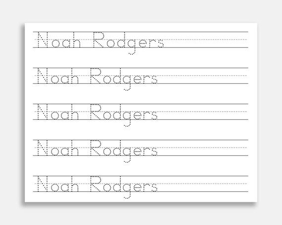 dot name tracing sheet dot name writing dot name paper name etsy
