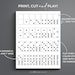 Printable Domino Set - 28 Double-six Dominoes on a Single Page ...