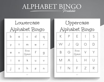 Bingo alfabetyczne. 1000 kart. Górne, dolne i oba rodzaje.