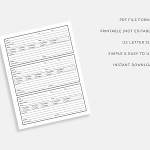 Service Call Log. Printable Service Tracker. Maintenance Call - Etsy
