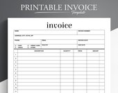 Printable Business Invoice Form: Simple & Easy (8.5x11 US Letter) (PDF)