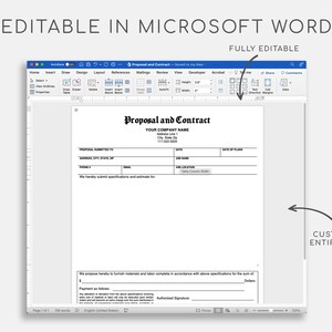 Contract Template. Pdf/google Docs/microsoft Word. Contract - Etsy