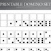 Printable Domino Set - 28 Double-six Dominoes on a Single Page ...