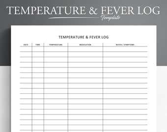 Body Temperature Chart Fever