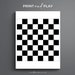 Printable Checkers Game. Printable Board Game. Printable Game. Draughts ...