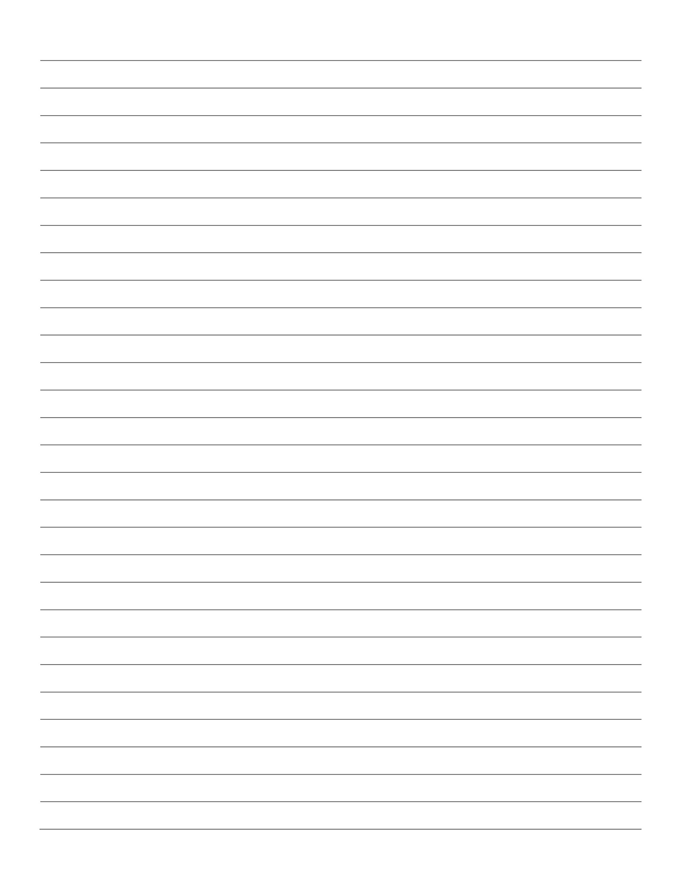 Printable Lined Paper PDF. Wide Ruled Paper. College Ruled Etsy