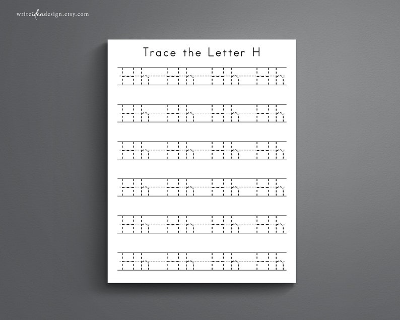 Alphabet Tracing. 26 Printable Trace the Alphabet. Handwriting Practice ...