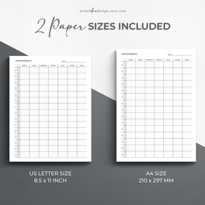 Printable Appointment Tracker. Appointment Book. Appointment Planner. Appointment Schedule. image 6