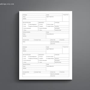 Printable Notary Journal, Professional Log Book (PDF)