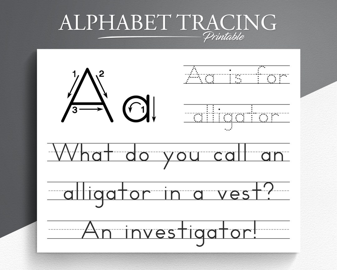 Alphabet Joke Sheets. Letter Tracing. Alphabet Tracing. Learning the ...