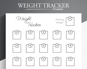 Weight Loss Tracker. Pounds Lost Tracker. Weight Log. Lose Weight Tracker.