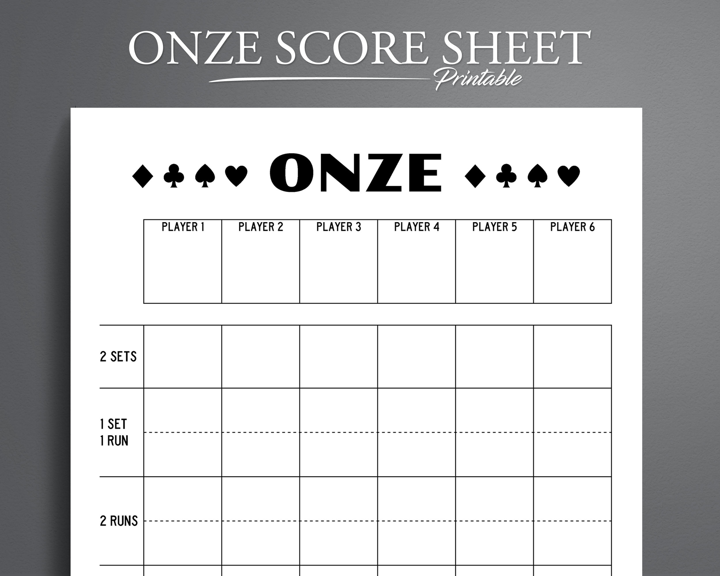 Printable Onze Score Sheet Onze Score Pad Onze Game Etsy Canada Printable Onze Score Sheet Onze Score Pad Onze Game Etsy Canada