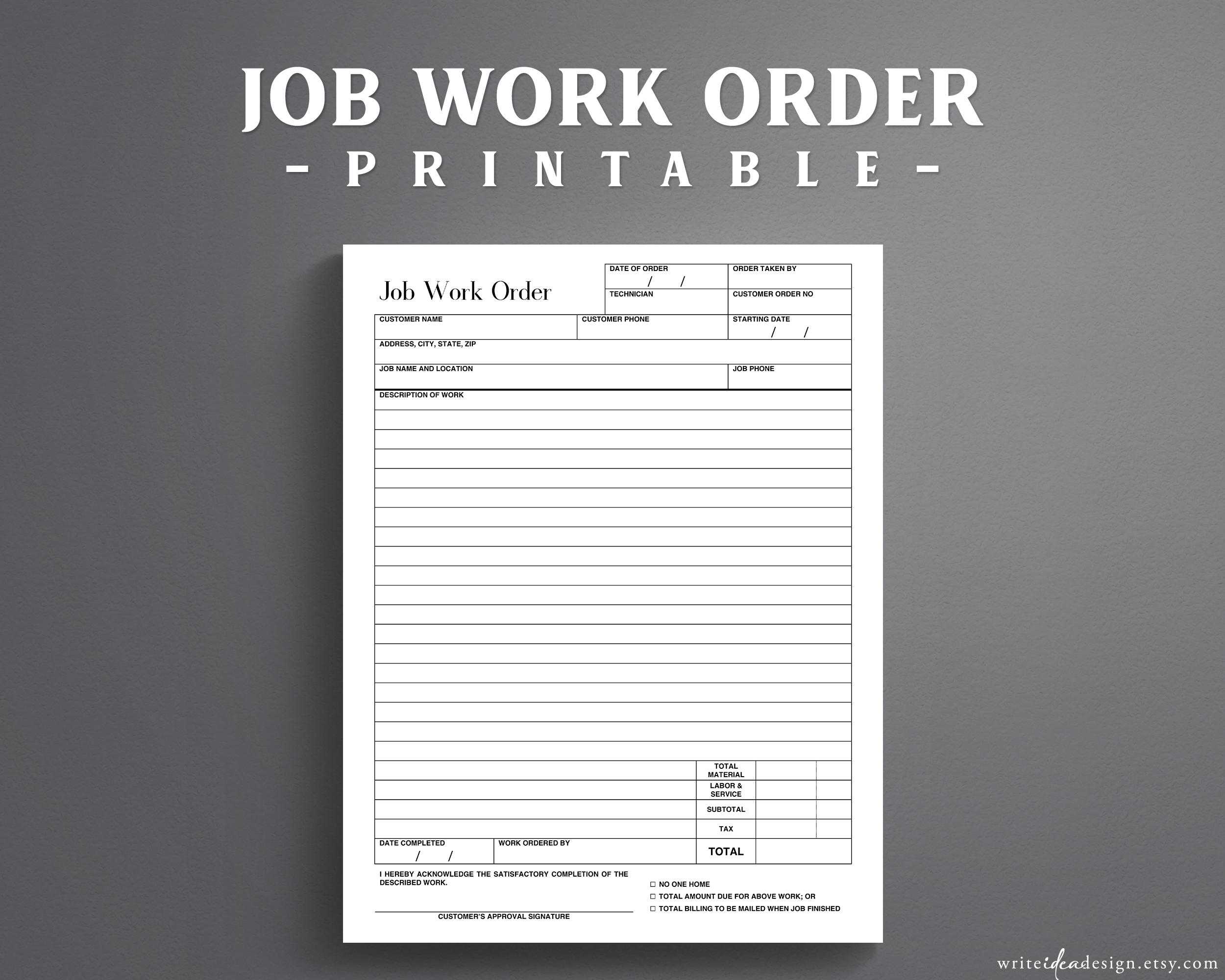Office Supply Order Form - Etsy Canada