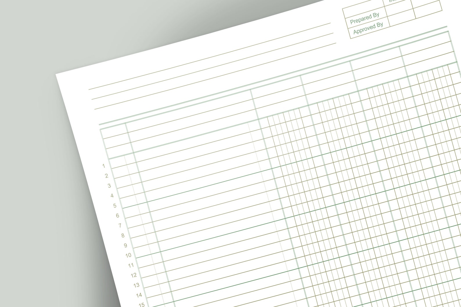 Printable Columnar Paper. Accounting Ledger. Digital Ledger Etsy