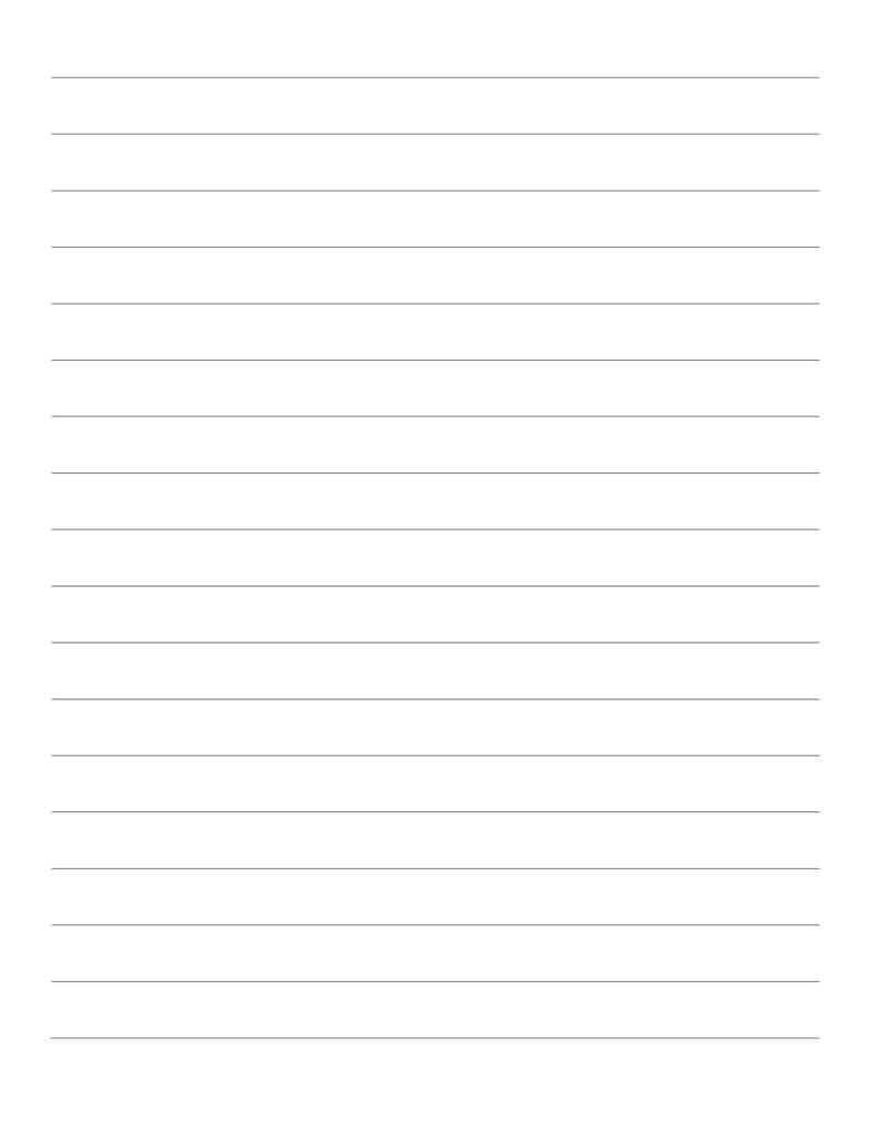 Printable Lined Paper PDF. Wide Ruled Paper. College Ruled - Etsy