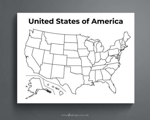 Free Usa Maps Coloring Pages 2025 Il 570xN.5118187363 C7n1