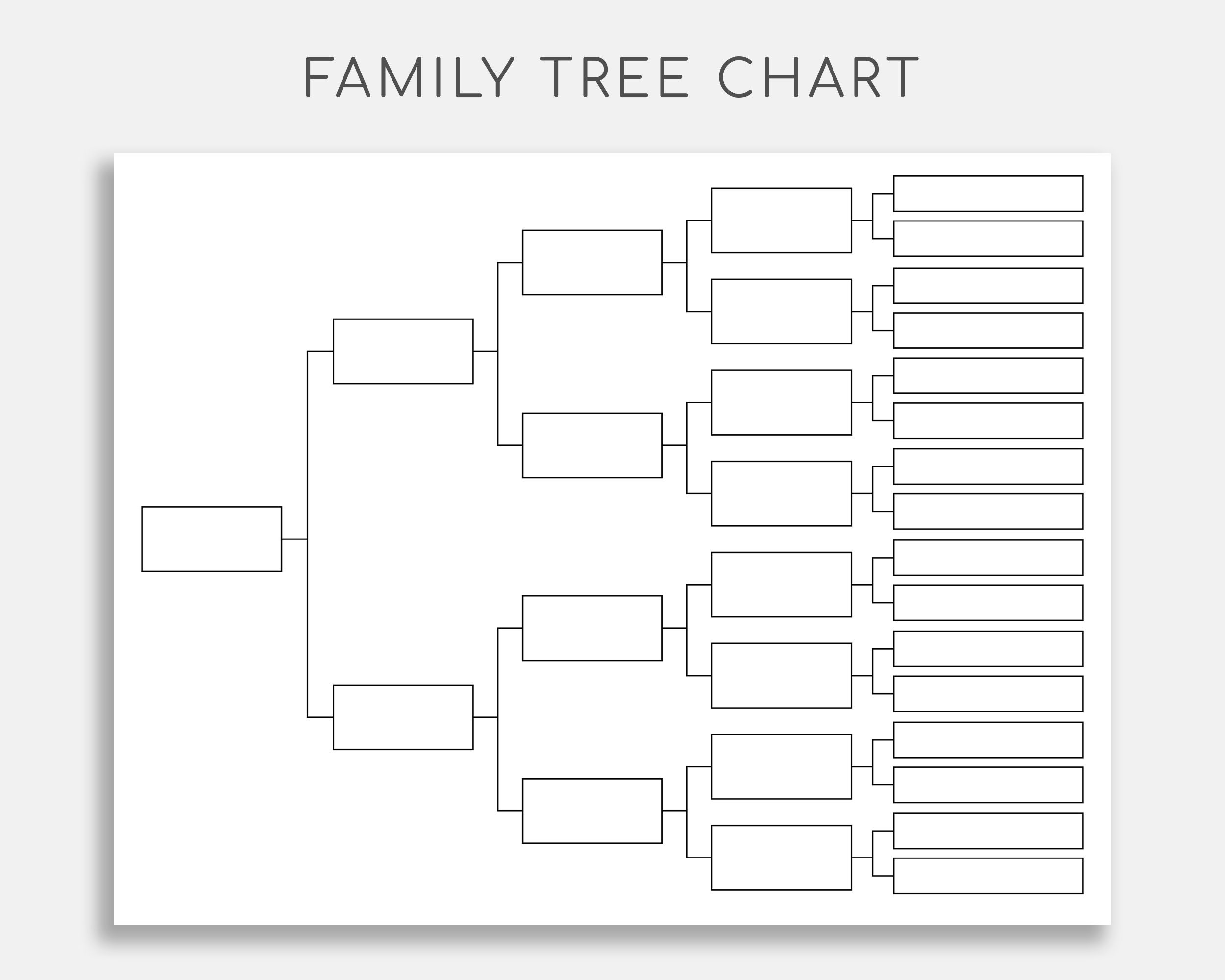 Blank Genealogy Chart Template Blank Genealogy Chart Template