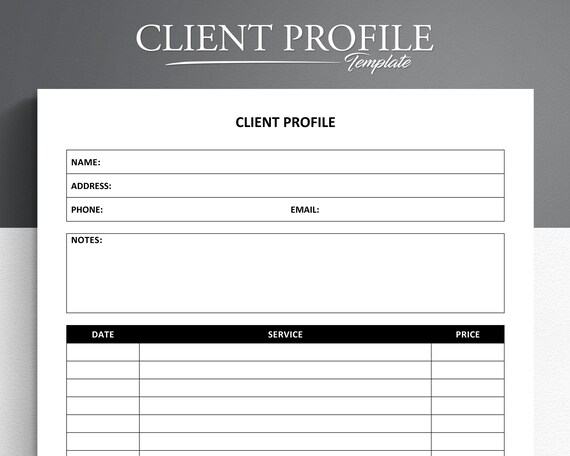 Client Profile. Customer Information Card. Client Profile Card. Customer Profile Card.