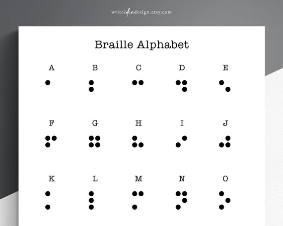Braille Feel n Peel Alphabet Stickers- 1 Sheet