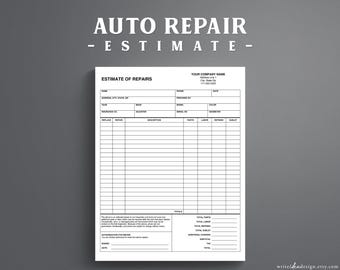 Preventivo per riparazione auto. Preventivo per carrozzeria. Perizia sulla carrozzeria.