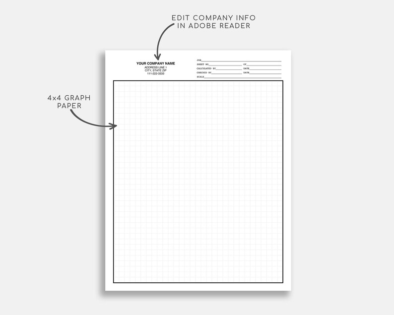 Engineering Graph Paper. Engineering Computation Paper. Etsy Australia