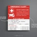 Printable Emergency My Pet is Home Alone Information Cards. - Etsy