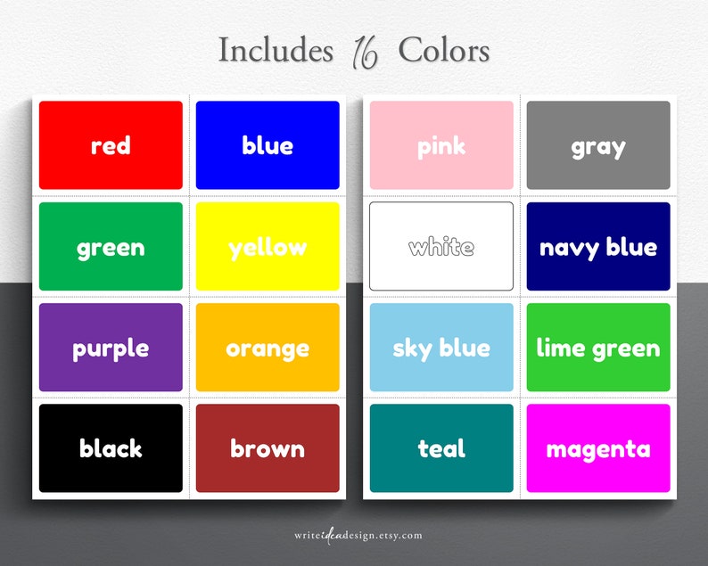 Printable Color Flash Cards Printable - Il 794xN.4502731399 Ph7d 