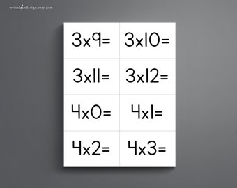 Multiplikation Bildkarten Set 0-12: Matheüben (PDF)