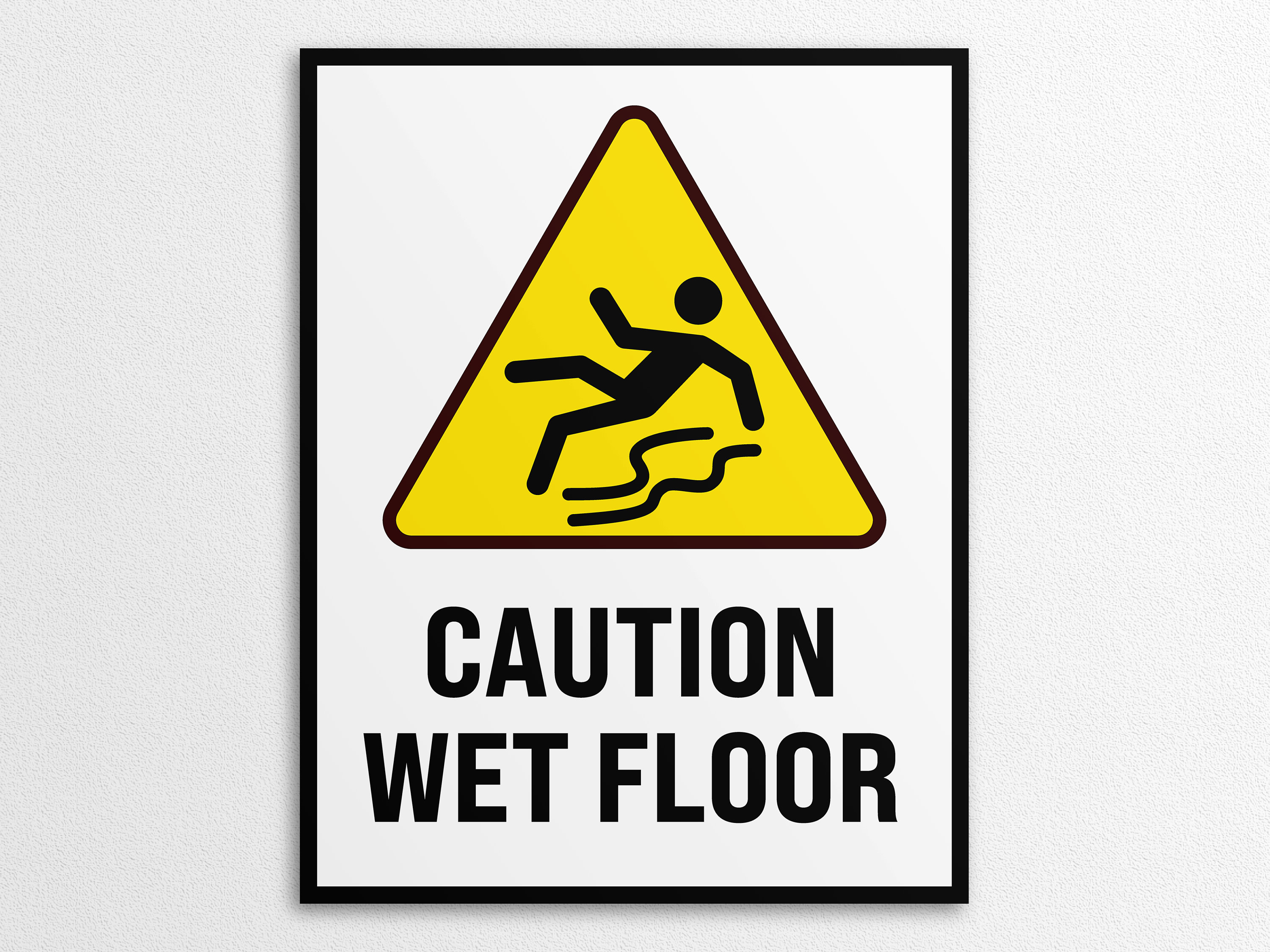 Printable Wet Floor Sign in US Letter and A4 Sizes Instant Etsy
