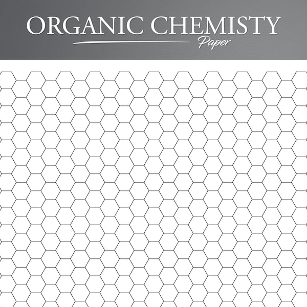 Printable Organic Chemistry Paper. Hexagon Paper. Hexagon Grid Paper. Hexagonal Graph Paper. Hex Paper. Hexagonal Paper.