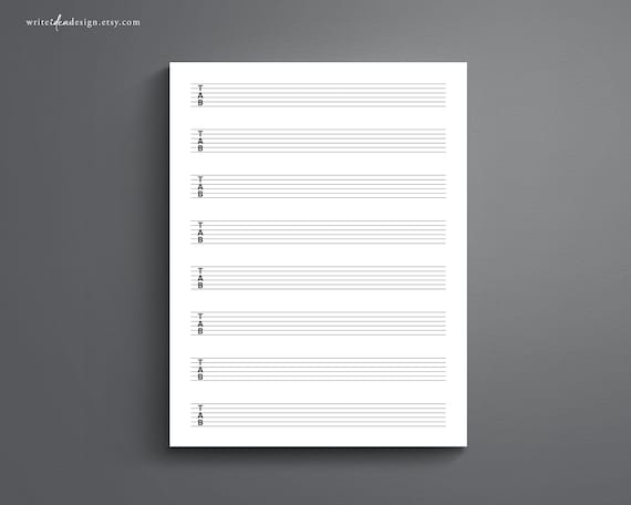 Quaderno Tablature Chitarra - 200 Pagine Con Diagrammi Accordi, Formato A4, Per Chitarristi - Foto 9