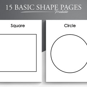 Basic Shape Pages. 15 Basic Shape Coloring Pages. Shape Practice. Shape Coloring.