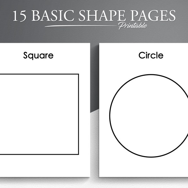 Basic Shape Pages. 15 Basic Shape Coloring Pages. Shape Practice. Shape Coloring.