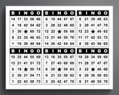 1800 Printable Bingo Cards: 6 Per Page (US Letter) (PDF)
