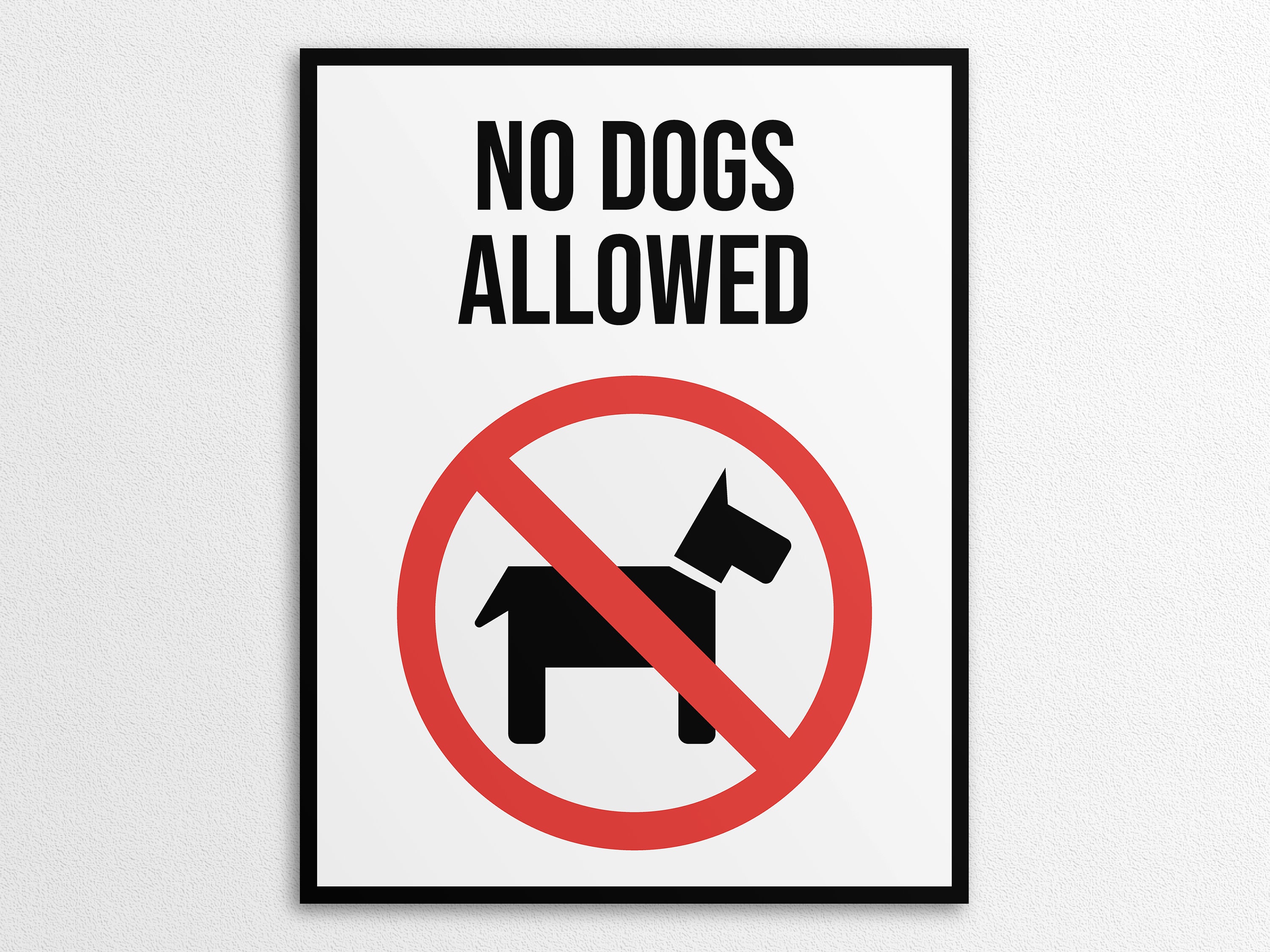 Printable No Dogs Allowed Signs in US Letter and A4 Sizes Etsy