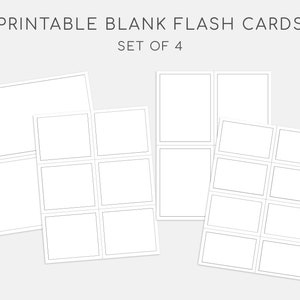 Cartões Flash em branco para impressão. Cartões flash escolares. Faça seus próprios cartões flash. Cartões Flash de palavras. Cartões Flash de Matemática.