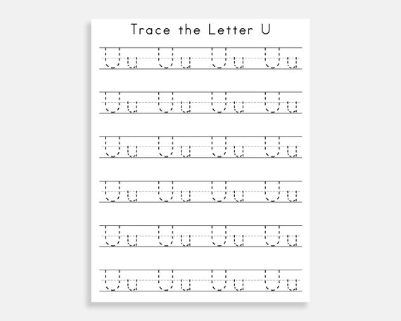 Alphabet Tracing 26 Printable Trace The Alphabet Handwriting Etsy