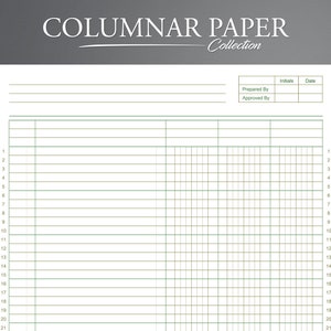 PRINTABLE Set of 3 Double Column Lined Paper 11x17 Pages Wide