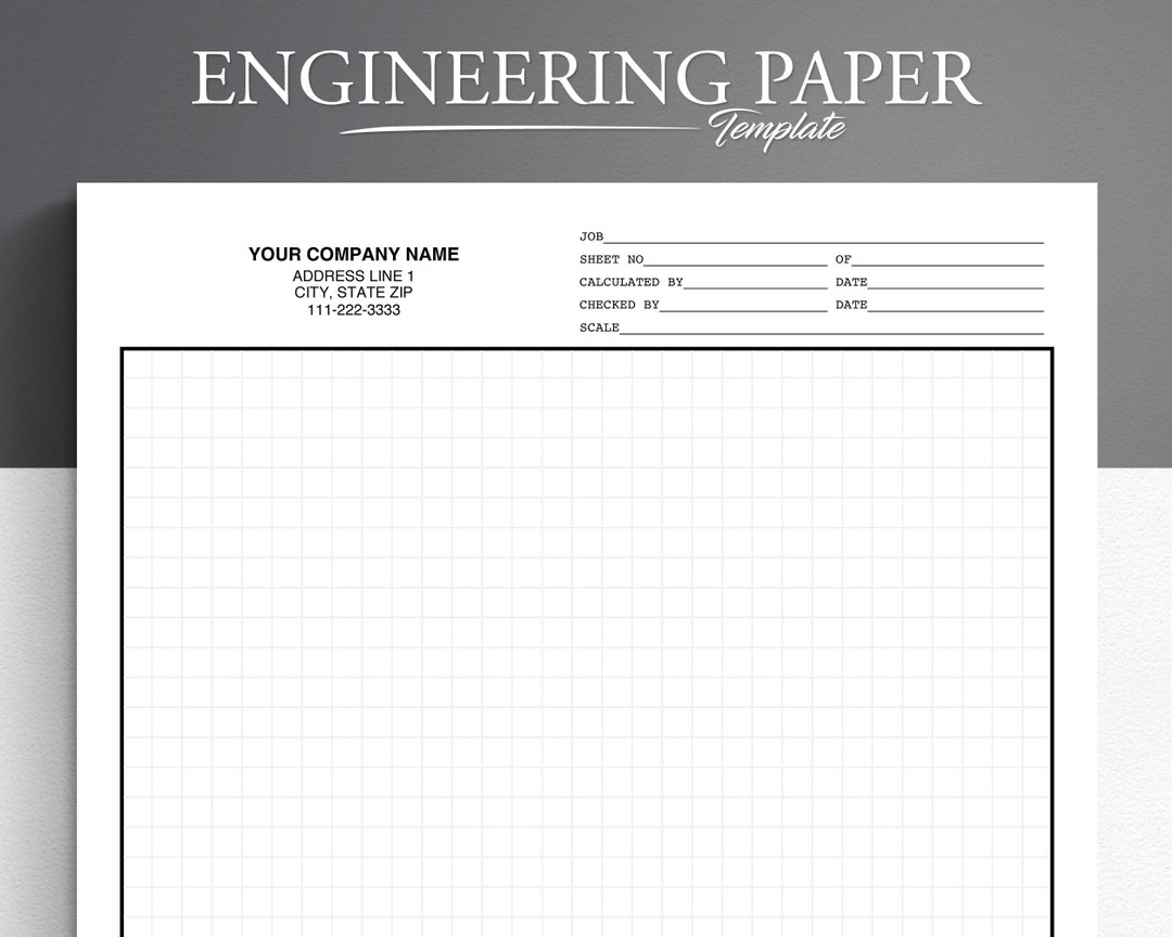  Large Engineering Graph Paper, 22''x17'' Landscape, 1