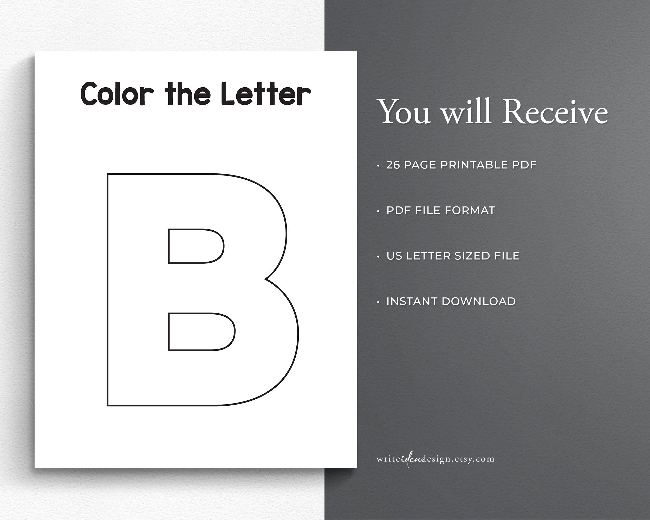 Letter of the Week Printable. Printable Alphabet. Printable - Etsy UK