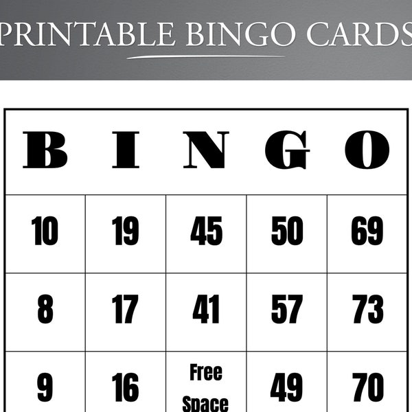Printable Bingo Game. 1000 Bingo Cards. Instant download Bingo PDF. Virtual Bingo. Zoom Bingo. Birthday Bingo. Quarantine Bingo.