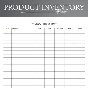 Editable Product Inventory. Inventory Tracker. Product Inventory Management.