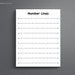 Printable Number Line Chart 0 to 100. Blank Number Line Chart. - Etsy