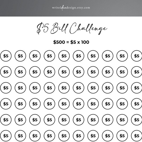 Printable 500 Dollar Bill - Etsy